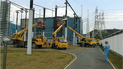 高空作業吊籃車出租、高空安裝電線電纜車、高空吊車出租租賃